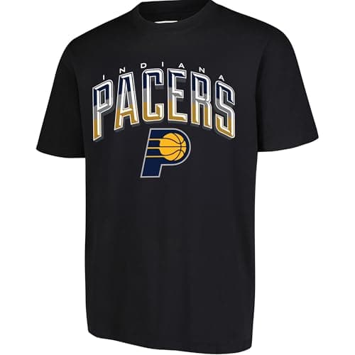 Ultra Game NBA Official Men’s Super Soft Supreme T-Shirt - Unisex, Indiana Pacers, Black, Small