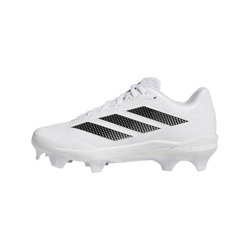 adidas Women's Adizero Instinct 2.0 TPU TD Softball, White/Black/Black, 12