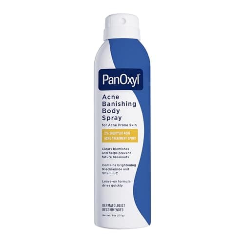 PanOxyl Acne Banishing Body Spray, 2% Salicylic Acid, For Body, 6 oz