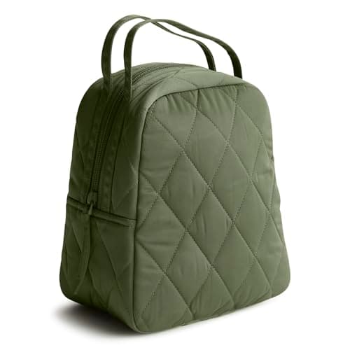 Vera Bradley Women's Performance Twill Lunch Bag, Bronze Green, One Size