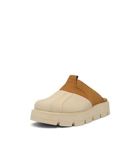 Sorel Women's Rein CB Clog, Bleached Ceramic/Canyon Gold, 9