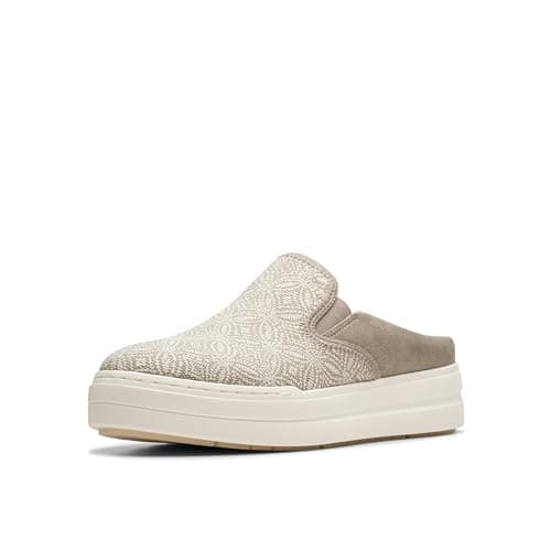 Clarks CloudSteppers Women's Audreigh Cove, Stone Textile, 8 Medium US
