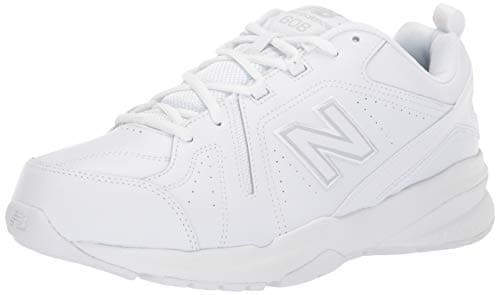 New Balance Men's 608 V5 Casual Comfort Cross Trainer, White/White, 6.5