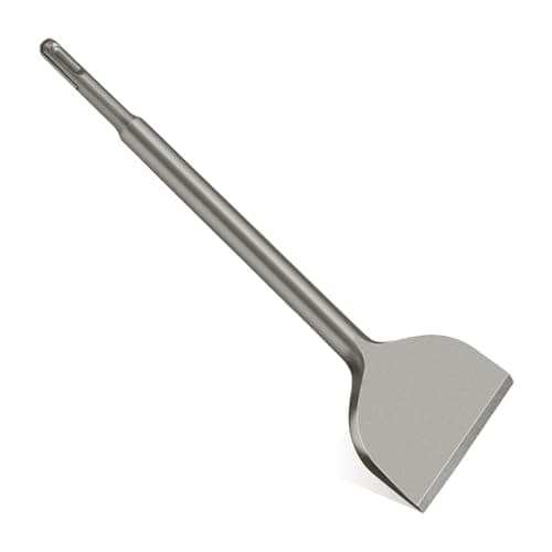 SDS Plus Chisel, 3-inch Wide Cranked Angled Bent Tile Removal Chisel for Concrete, Home Improvement, Floor and Wall Grooving, Compatible with SDS-Plus Tools (3”X10”)