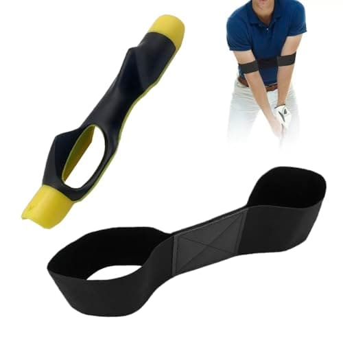 Frukwoc Golf Grip Trainer - Improve Grip, Swing & Hand Position for All Golfers Golf Swing Training Aid - Swing Correcting Arm Band