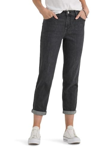 Lee Women's Legendary Mid 90s Taper Jean Rising Moon 4