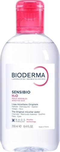 Bioderma Sensibio H2O Micellar Water, Makeup Remover Cleanser, Gentle for Skin, Fragrance-Free & Alcohol-Free, Gentle Face Cleanser for Sensitive Skin, 8.4 Fl Oz