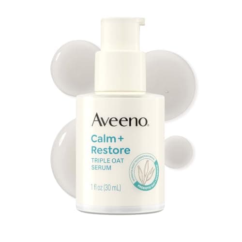 Aveeno Calm + Restore Oat Face Serum, Sensitive Skin Care, 1 fl. oz