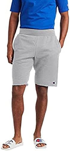 Champion mens 10" Reverse Weave Cut-off athletic shorts, Oxford Gray, Small US