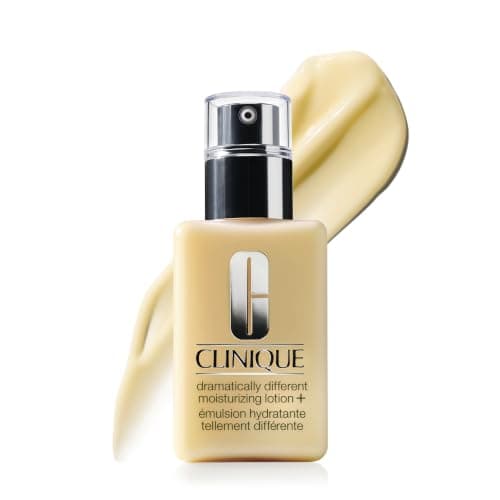 Clinique Dramatically Different Moisturizing Lotion+ | Hydrating Face Mositurizer With Glycerin and Urea | Strengthens Skin Barrier | Step 3 in 3-Step Skin Care Routine, 4.2 Fl Oz