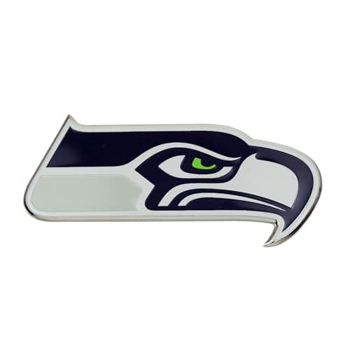 FANMATS 60471 - NFL - Seattle Seahawks Embossed Color Emblem | Seahawk Head Primary Logo