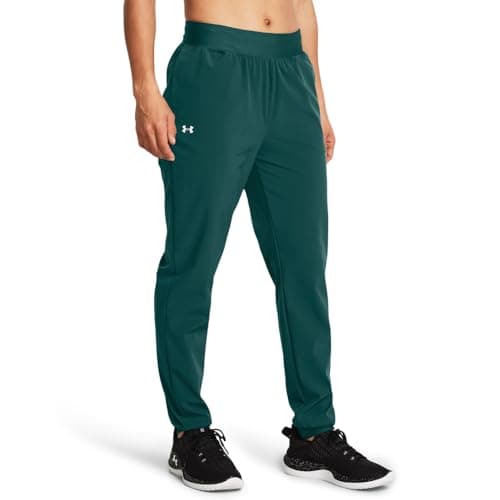 Under Armour Womens Armoursport Woven Pants, (449) Hydro Teal / / White, Small