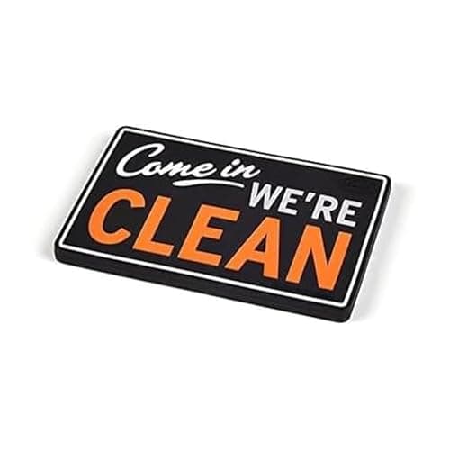Genuine Fred FLIPSIDE Dishwasher Sign, Double-Sided, Works on all ALL Dishwashers, Self-Adhesive Magnet Included, Durable & Water Resistant, Fun Kitchen Gadget for Families and Roommates, 2.5" x 3.5"