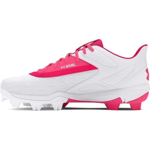 Under Armour Boys' Leadoff Low RM JR 3.0, (601) Cerise/White/Cerise, 6, US
