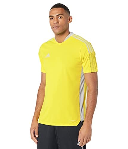 adidas Men's Tiro 21 Training Jersey, Bright Yellow/Team Light Grey, Medium