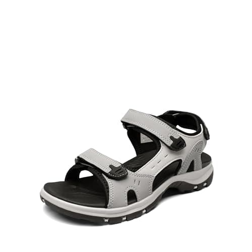 DREAM PAIRS Women's Walking Sport Athletic Sandals Comfort Open Toe Casual Outdoor Hiking Summer Shoes,Size 6,Grey,SDSA2401W