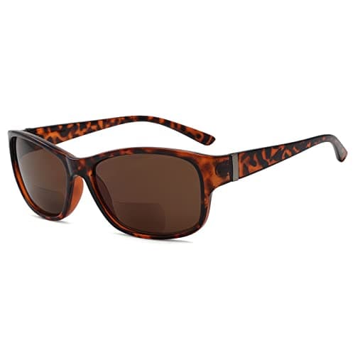 Eyekepper Bi-Focal Sunshine Readers Fashion Bifocal Sunglasses Tortoise/Brown Lens +2.5