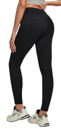 Stretchy Skinny Jeans for Women Pull On Jeggings High Waist Denim Leggings