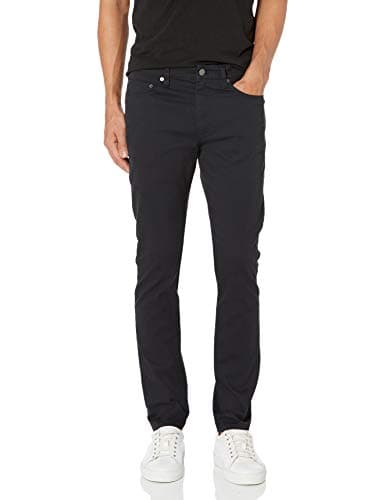 Amazon Essentials Men's 5-Pocket Stretch Twill Casual Pants, Black, 42W x 34L