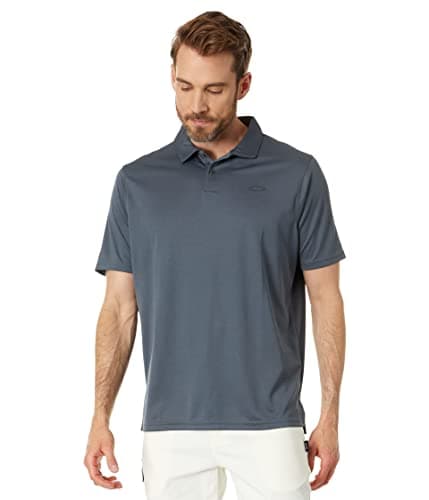 Oakley Mens Icon Thermonuclear Protect Recycled Polo Shirt, Dark Slate, X-Large