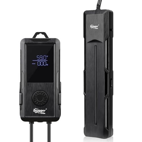 hygger Aquarium Heater 500W/800W/1000W,Fish Tank Heater with Danger Warning Automatically Stops Heating System and Digital LED Controller,for Freshwater or Saltwater 110-240 Gallon Tank