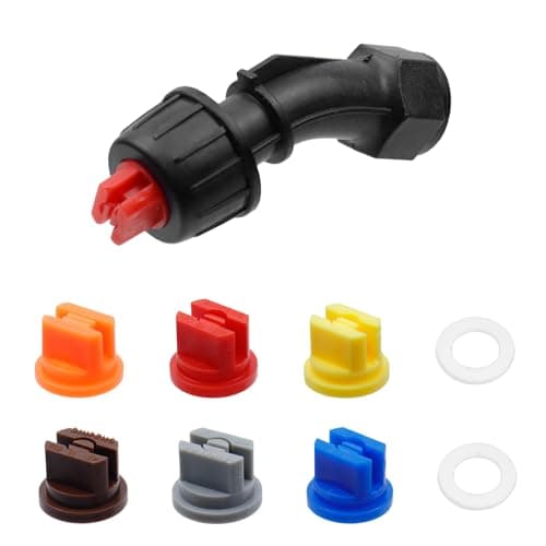 Mewutal 2 Set Spray Nozzle Plastic Flat Fan Shaped Pump Nozzle