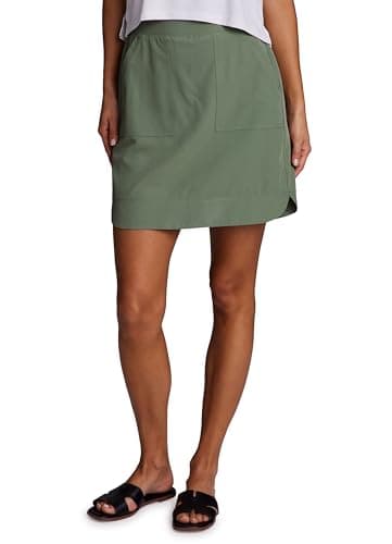 RBX Longer Length Skort for Women Quick Drying Woven Pickleball Golf Skort with Pockets for Tennis, Hiking Basil XS