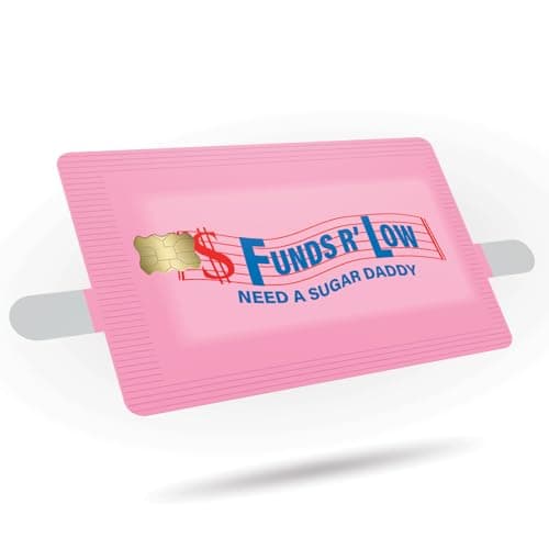 Funds R Low Credit Card Skin Sticker Cover Decal Wrap 3-Pack – Durable Vinyl Stickers for Cards – CCS026