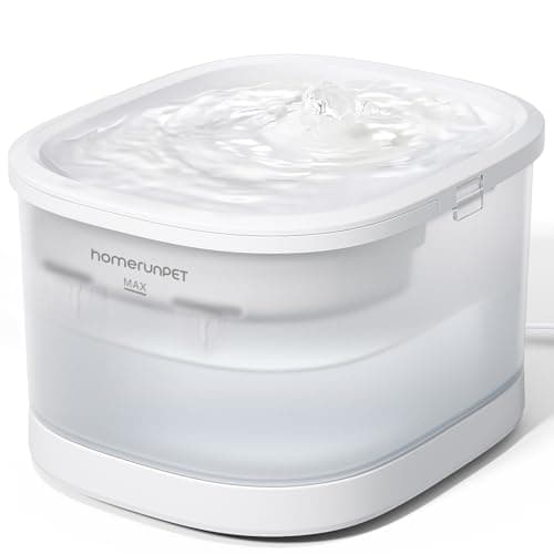 Homerunpet Cat Water Fountain Tritan with Wireless Pump, 2.5L/84oz