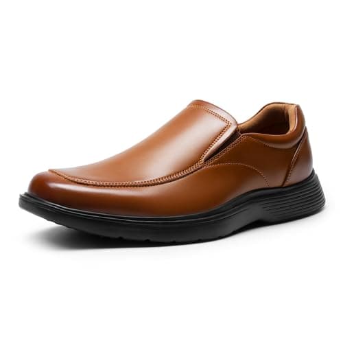 Bruno Marc Men's Dress Shoes Slip On Comfortable Loafers Business Casual Shoes,Size 10.5,Brown,SBLS2403M