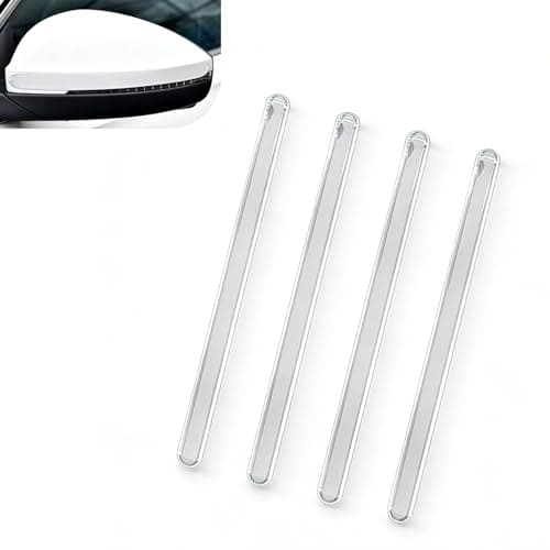 wipcowi 4 PCS Car Door Guard Strip, 15.7In Universal Rear Bumper Protector, PVC High Elasticity Anti-scratch Protector Trim, Self-adhesive Flexible Car Side Door Edge Guards (Transparent)
