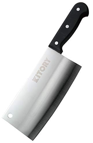 Kitory Cleaver Knife 7“- German Steel Kitchen Chopper Slicer - Super Sharp Full Tang Chinese Chef's Knife, For Women and Men