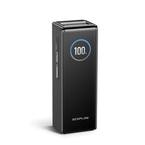 EF ECOFLOW Laptop Power Bank, 25,000mAh 170W Portable Charger with Dual 140W USB-C Ports, Smart Display, Flight-Approved for Travel, Fast Charging for iPhone 17/16 Series, MacBook, Samsung and More