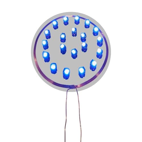 BTBEMO Mini LED Lights 80mm Long Distance Coil Induction Light and Colorful High Brightness Induction Lights for Art & Craft Kits (Only 20Pcs Blue LED)