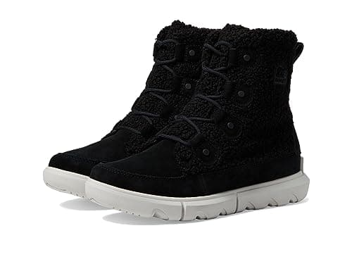 Sorel Women's Explorer Next Joan Cozy Boots - Black, Moonstone - Size 8
