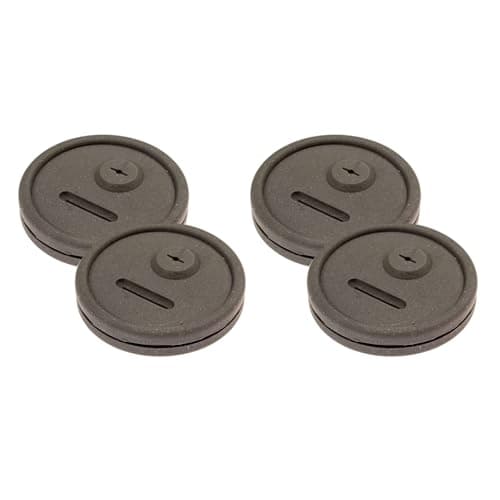 Ckunbjk Replacement Weber Smokey Mountain Cookers Grill Parts Probe Grommet and Thermometer (4 Pack)