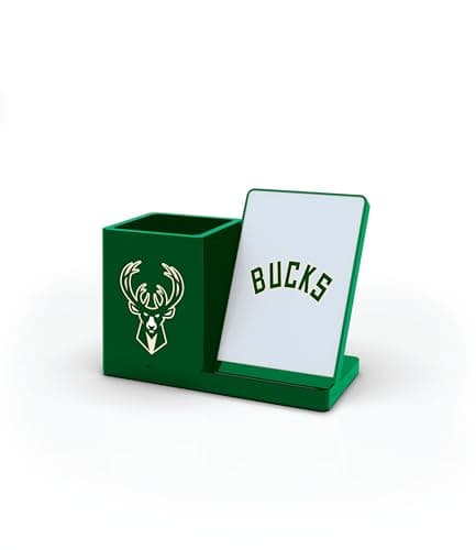 Wireless Charger and Desktop Organizer,Milwaukee Bucks