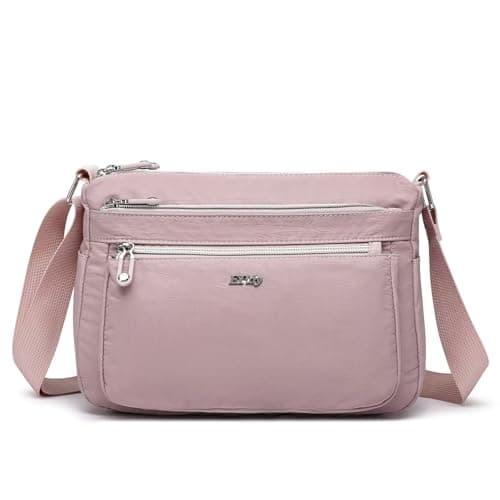 ETidy Casual Nylon Shoulder Bag For Women, Purple Upgrade
