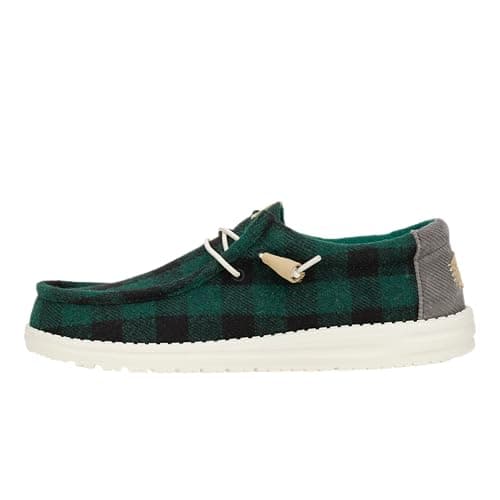 HEYDUDE Wally Buffalo Plaid - Hunter Green