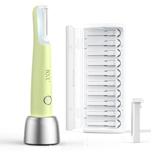 BNU Dermaplane Razor for Women Face, Peach Fuzz & Exfoliation with Light