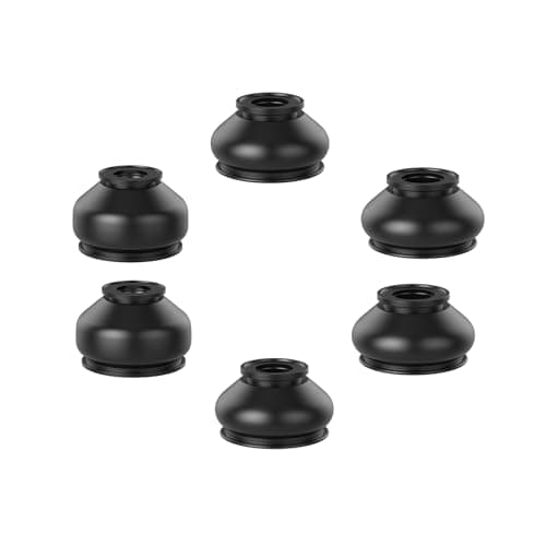 6 PCS Ball Joint Boot Replacement Universal Tie Rod Boot, for Most Vehicles