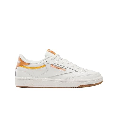 Reebok Women's Club C 85 Sneaker, Chalk/Sunbaked Clay/Collegiate Gold, 9.5