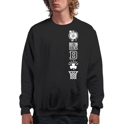 Junk Food NBA - Boston Celtics Stacked Logo Adult Crewneck