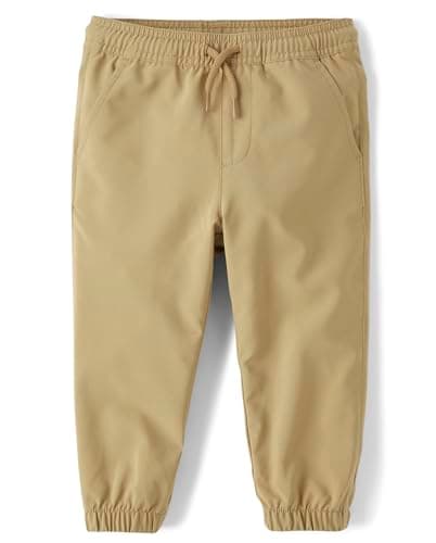 The Children's Place,Baby Boys,and Toddler Uniform Quick Dry Jogger Pants,Sand,5 Years