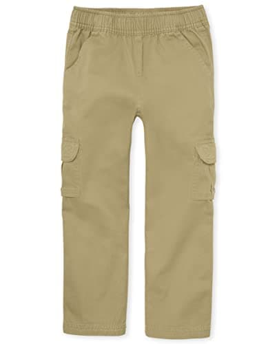 The Children's Place Boys Pull On Cargo Pants, Flax Single, 20 US
