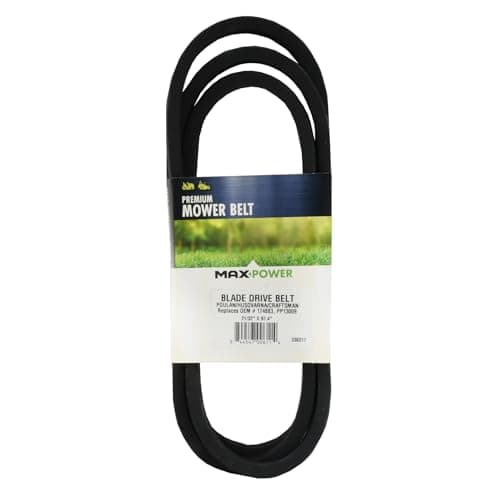 Maxpower 336317 Blade Drive Belt for Craftsman Husqvarna, Poulan OEM # 174883, 532174883, 531300767, Black