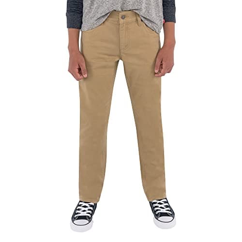 Levi's Boys' Big 511 Slim Fit Soft Brushed Pants, Harvest Gold, 8