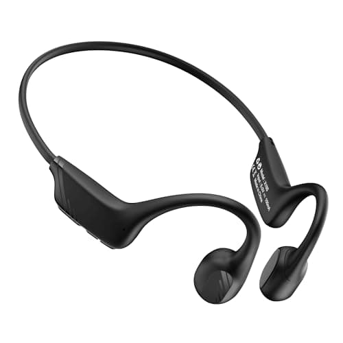 MJOFFIN Bone Conduction Headphones, Bluetooth 6.0 Open-Ear Sport Headset, 22g Ultra-Light with Mic, IP55 Waterproof, 10H Battery & Fast Charging for Running, Cycling, Gym Workouts (Green)