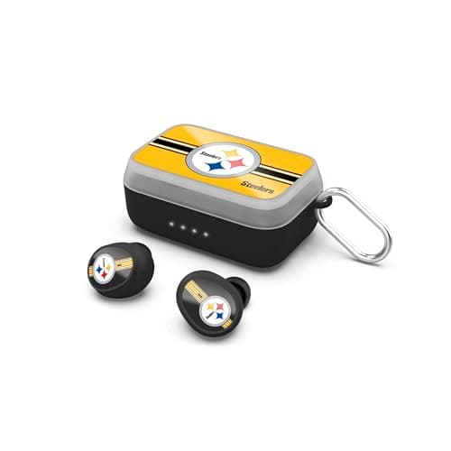 SOAR NFL Wireless Sport Earbuds: Comfortable Fit & Convenient Charging, Pittsburgh Steelers