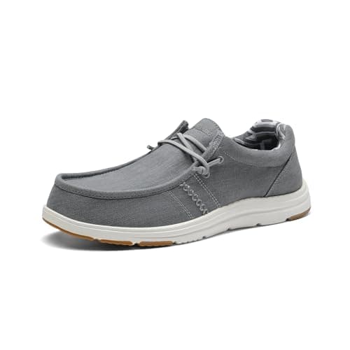 Bruno Marc Men's Casual Slip-on Loafers Stretch Shoes 1.0,Size 6.5,Grey-Arch-Support,BLS211-1